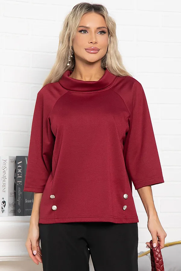 Джемпер Эдельвейс LADY TAIGA, бордовый - фото 1