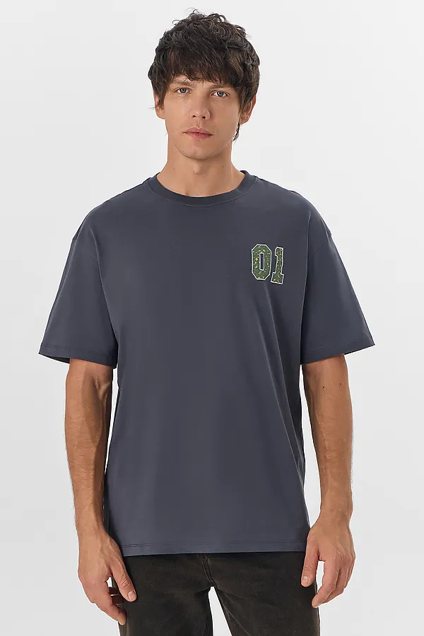 Футболка мужская MARK FORMELLE, графит +печать4 - фото 1