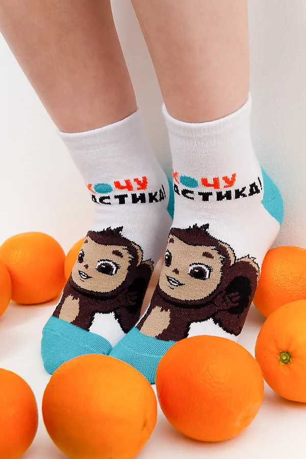 Детские носки стандарт Ушастик НАТАЛИ, белый - фото 1