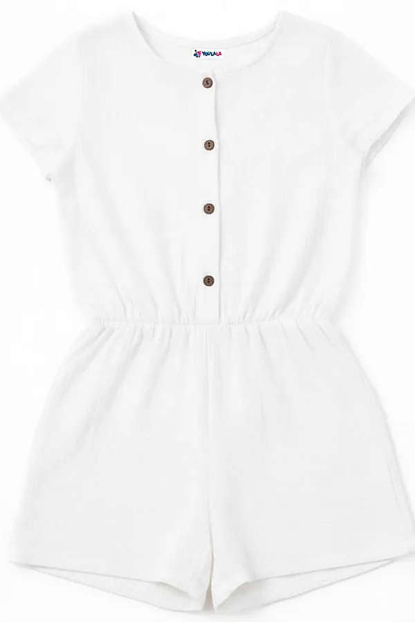 Комбинезон муслин YOULALA, молочный - фото 1