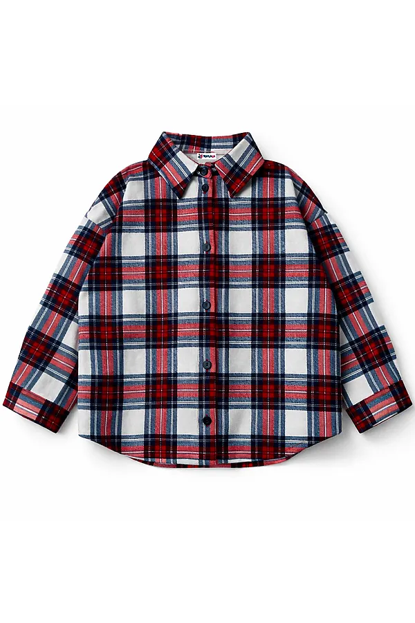 Рубашка футер 2х нитка начес YOULALA, красный - фото 1