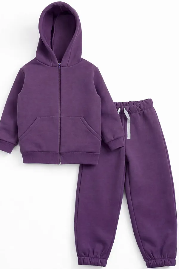 Костюм футер 3х нитка начёс YOULALA, фиолетовый - фото 1