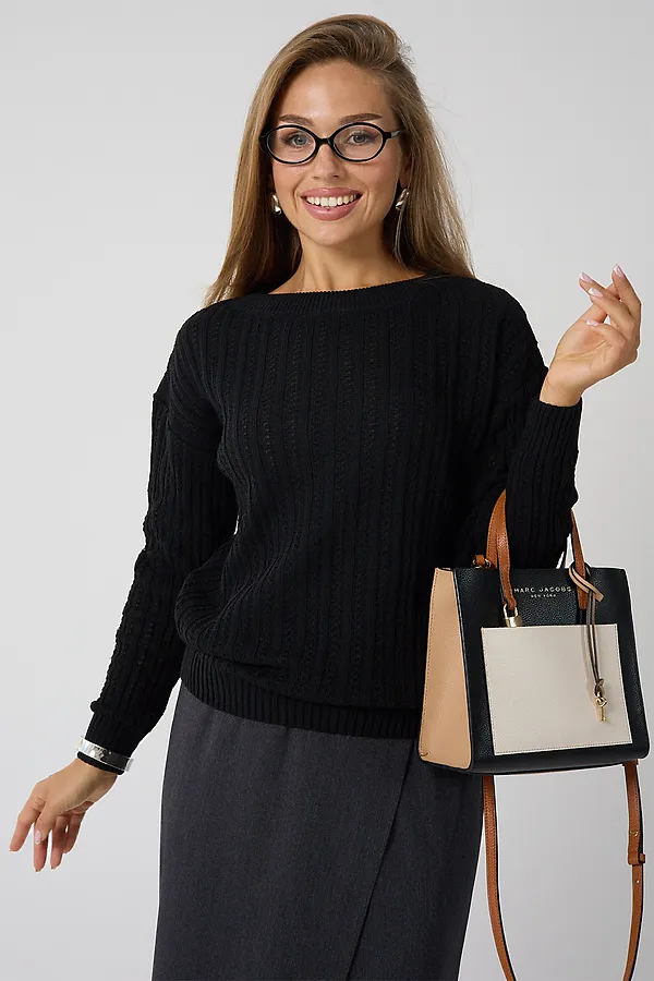 Джемпер Бэлла НАТАЛИ, черный - фото 1