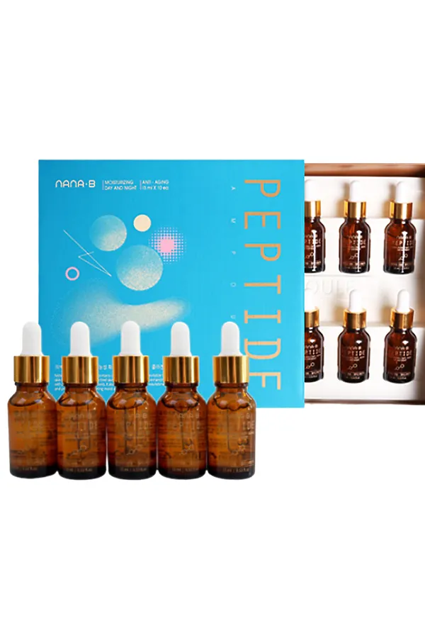 Nana-B Набор антивозрастных сывороток для лица с пептидами / Peptide Ampoule, 15 мл x 10 УЦЕНКА KRISTALLER, - - фото 1
