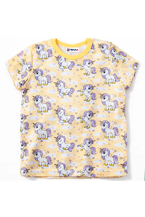 Футболка кулирка YOULALA, желтый - фото 1