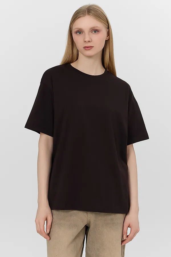 Футболка женская MARK FORMELLE, горький шоколад - фото 1