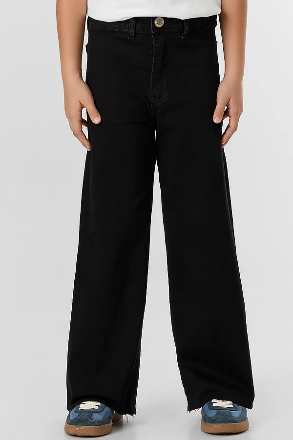 Брюки джинсовые для девочек MARK FORMELLE, черный - фото 1