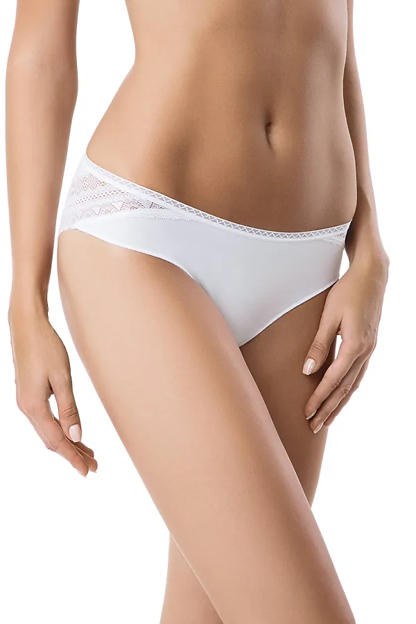CONTE MACRAMER ART LB 774 Трусы женские "бикини" (в коробке) CONTE ELEGANT, белый - фото 1