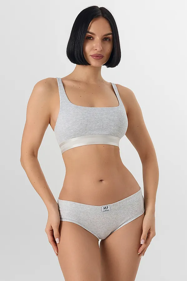 Трусы женские MARK FORMELLE, серый меланж 4306-а-1 - фото 1