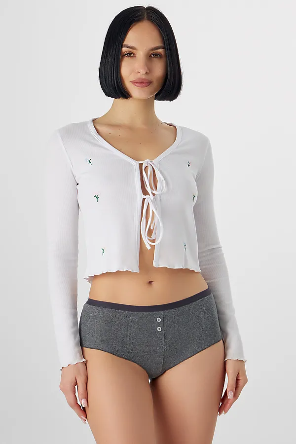 Трусы женские MARK FORMELLE, меланж темно-серый 4348-f-1 - фото 1