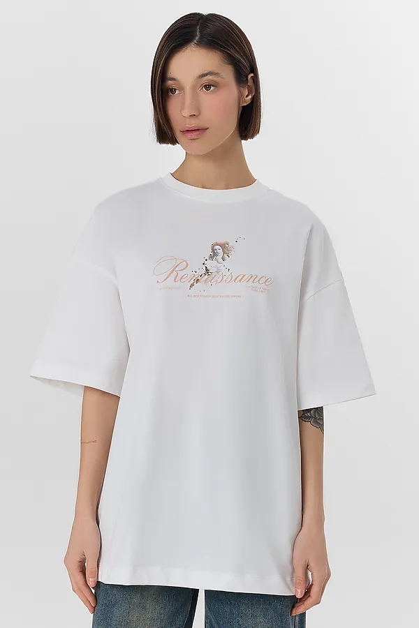 Футболка женская MARK FORMELLE, белый +печать19 - фото 1