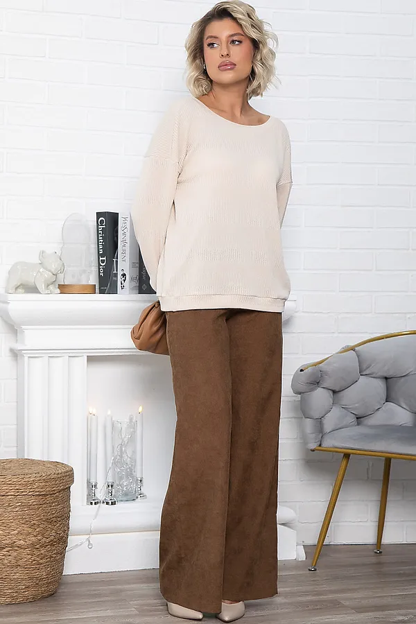 Костюм трикотажный Бергамо LADY TAIGA, бежево-коричневый - фото 1