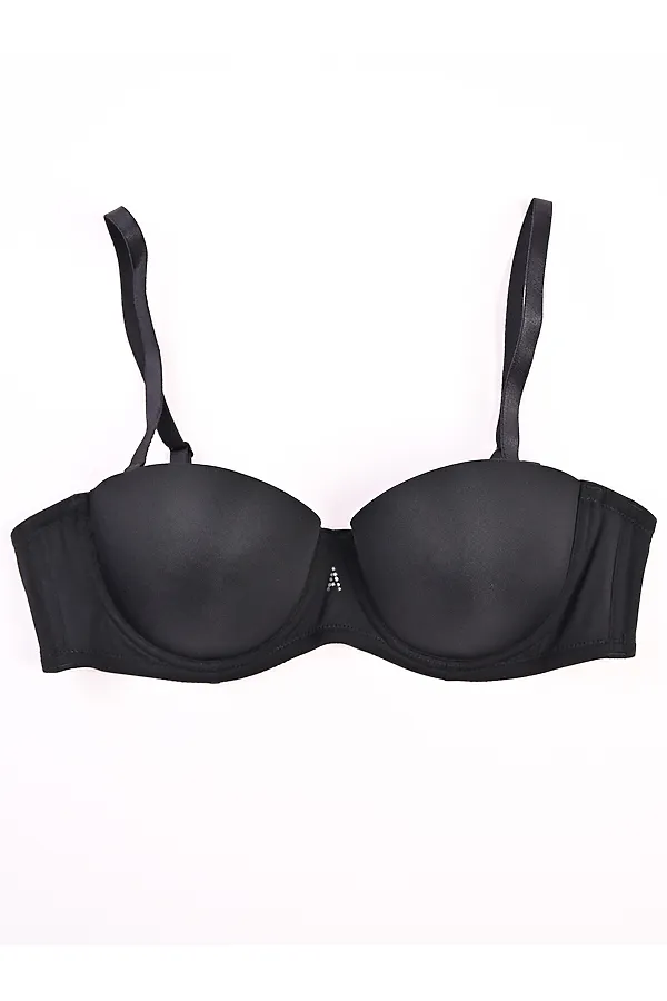 Бюстгальтер INDEFINI, черный - фото 1