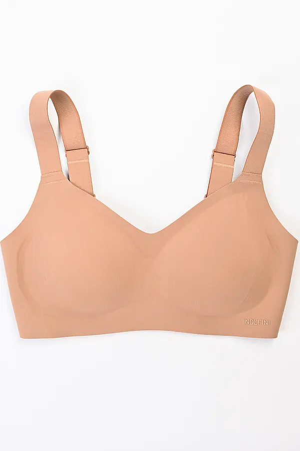 Бюстгальтер INDEFINI, кофейный - фото 1