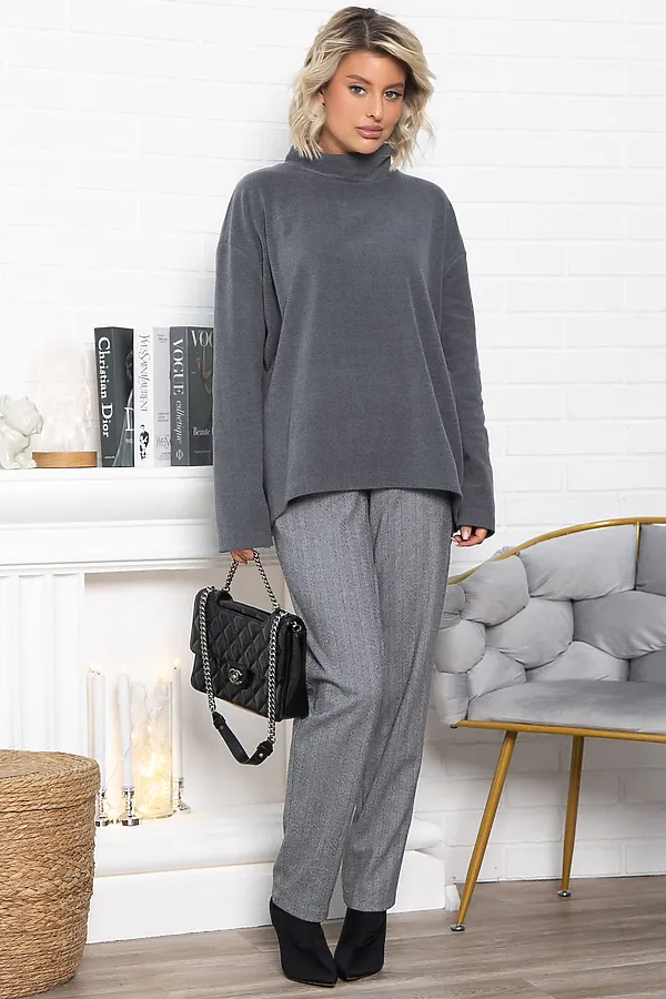 Брюки зауженные Диксон LADY TAIGA, серые - фото 1