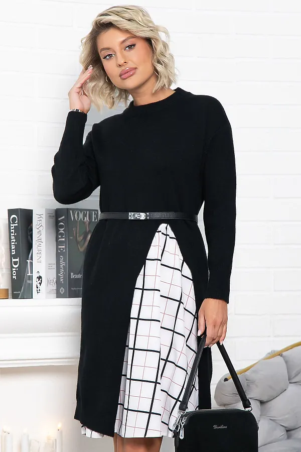 Костюм с юбкой Остин LADY TAIGA, черный - фото 1