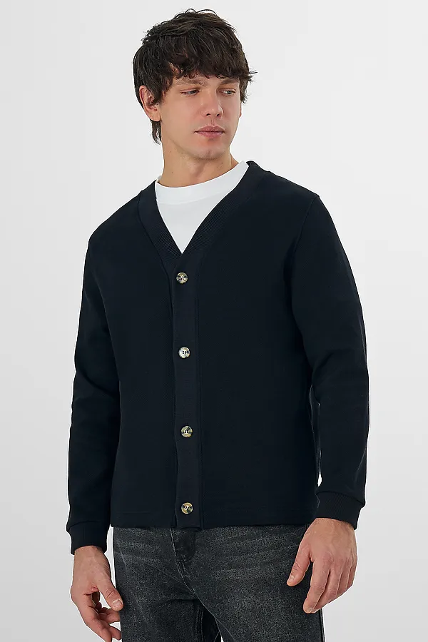 Кардиган мужской MARK FORMELLE, черный - фото 1