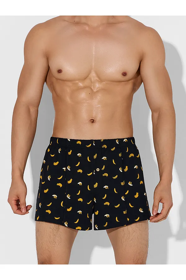 Трусы мужские MARK FORMELLE, бананы на черном - фото 1