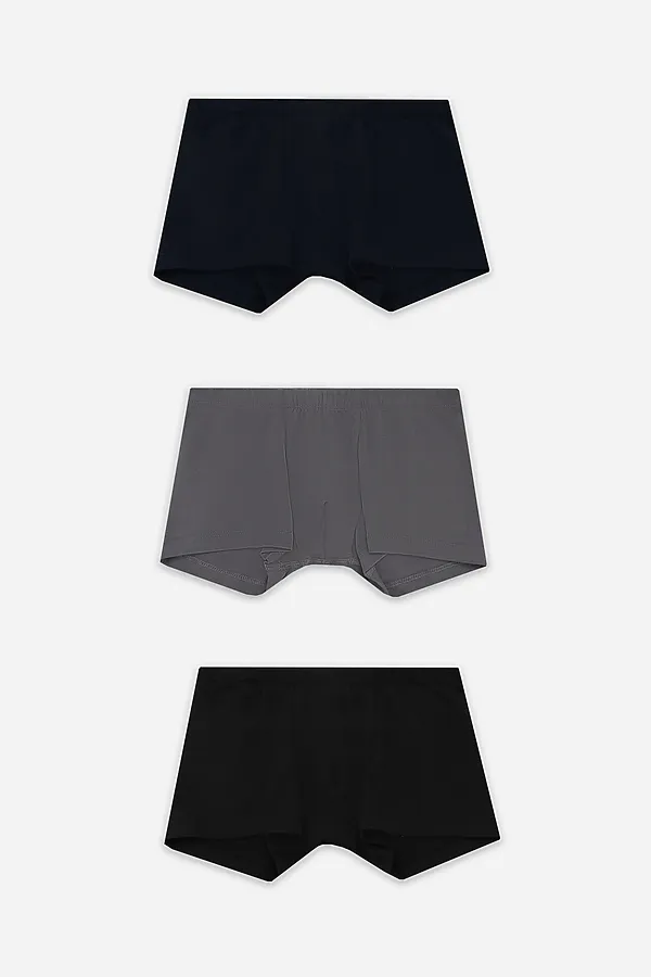 Трусы для мальчиков (3шт.) MARK FORMELLE, неви +темно-серый +черный - фото 1