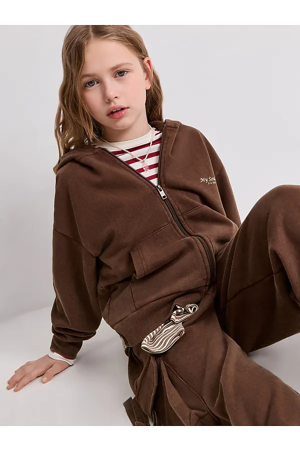 Толстовка ACOOLA, коричневый - фото 1