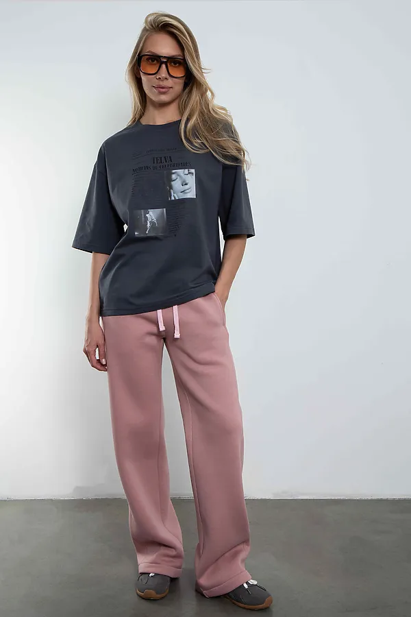 Брюки с начесом "Montblanc" Розовая Пудра KOSMOS, розовая пудра - фото 1