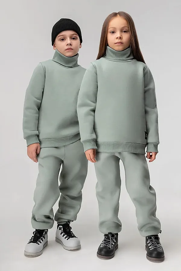 Костюм (Толстовка+Брюки) BODO, серо-зеленый - фото 1