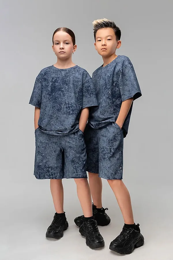 Костюм (Футболка+Шорты) BODO, синий - фото 1