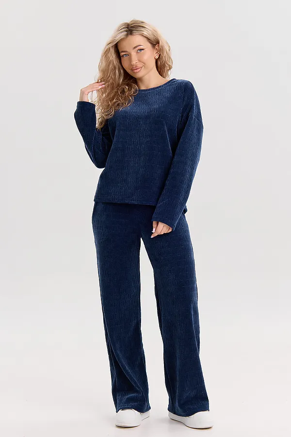 Костюм с брюками 37001 НАТАЛИ, синий - фото 1