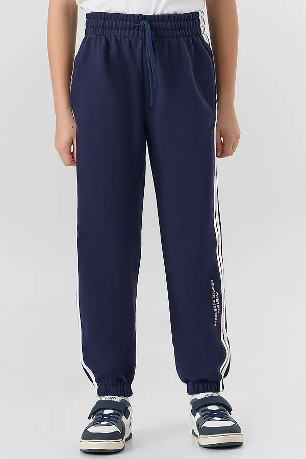 Брюки для мальчиков MARK FORMELLE, полуночно -синий +печать - фото 1