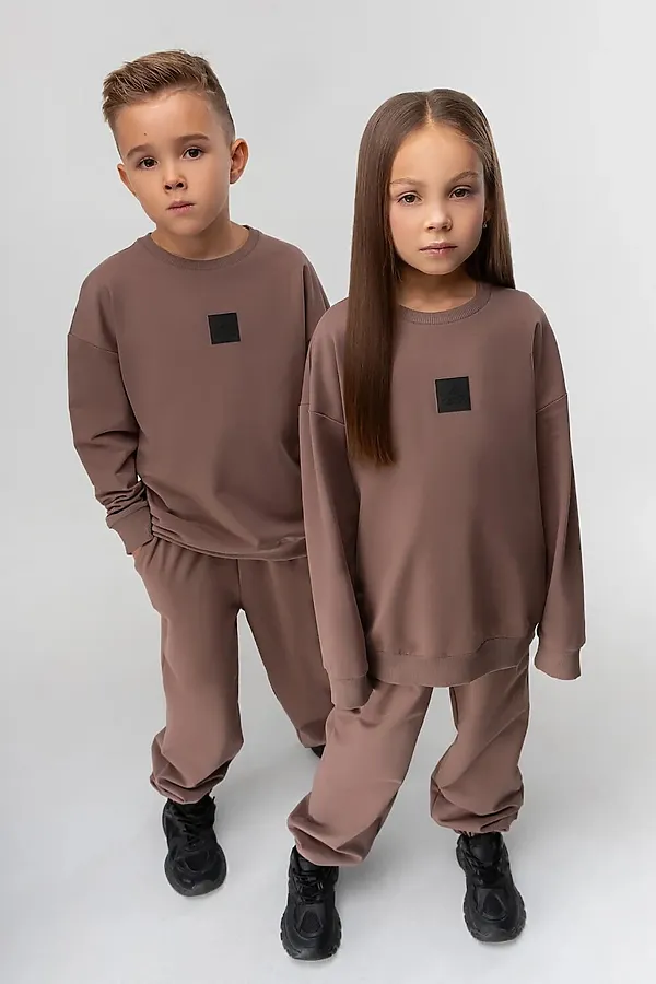Комплект (Свитшот+Брюки) BODO, какао - фото 1