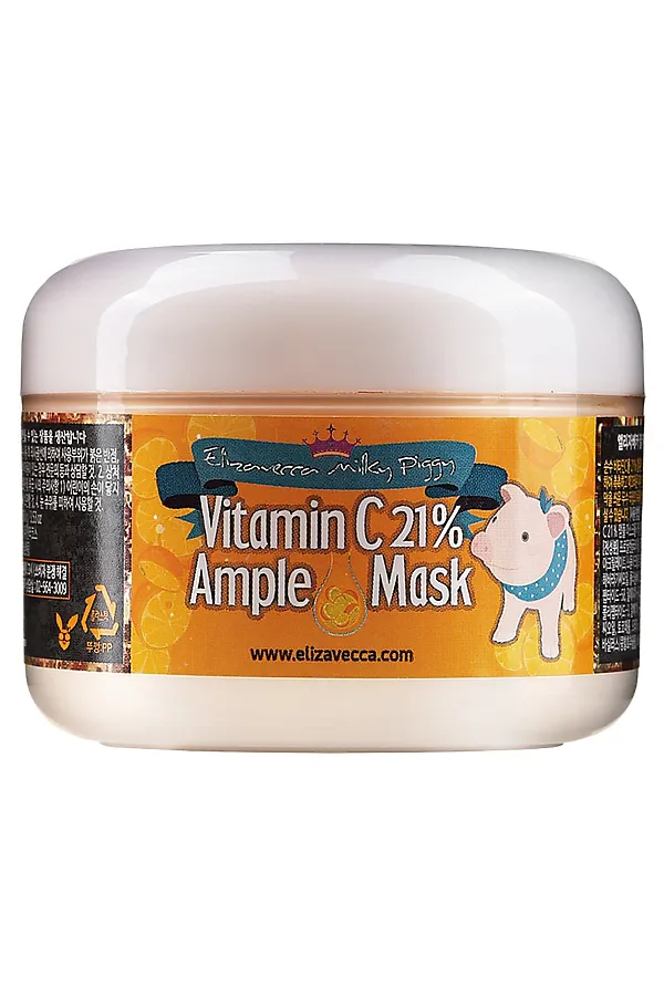 Elizavecca Маска с витамином C с тонизирующим эффектом для сияния лица / Vitamin C 21% Ample Mask, 100 мл KRISTALLER, - - фото 1