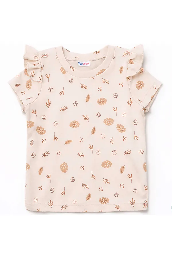 Футболка интерлок YOULALA, бежевый - фото 1