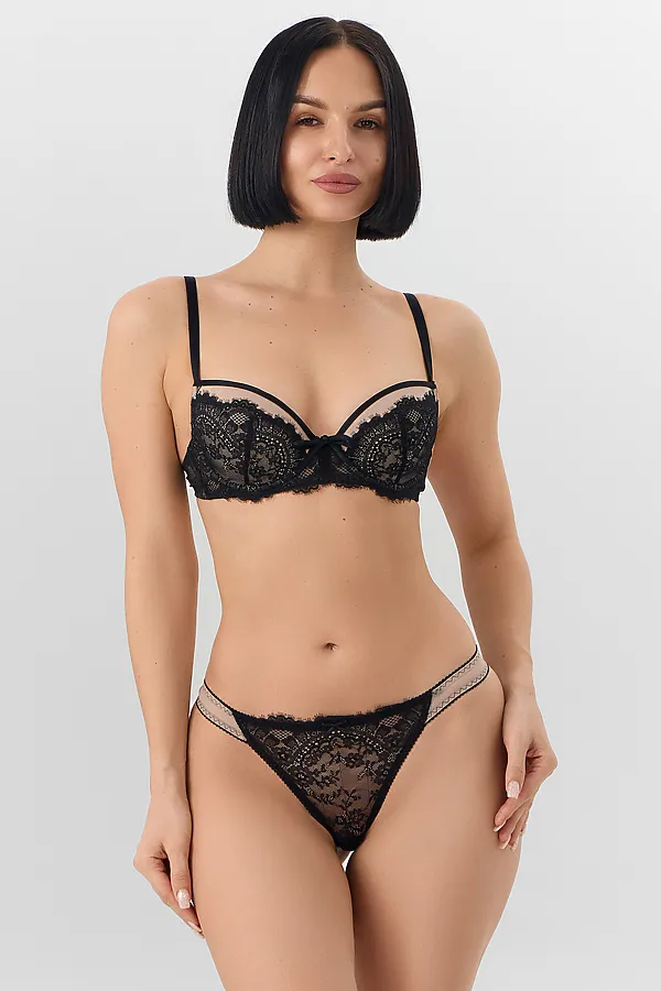 Трусы женские MARK FORMELLE, телесный +черный - фото 1