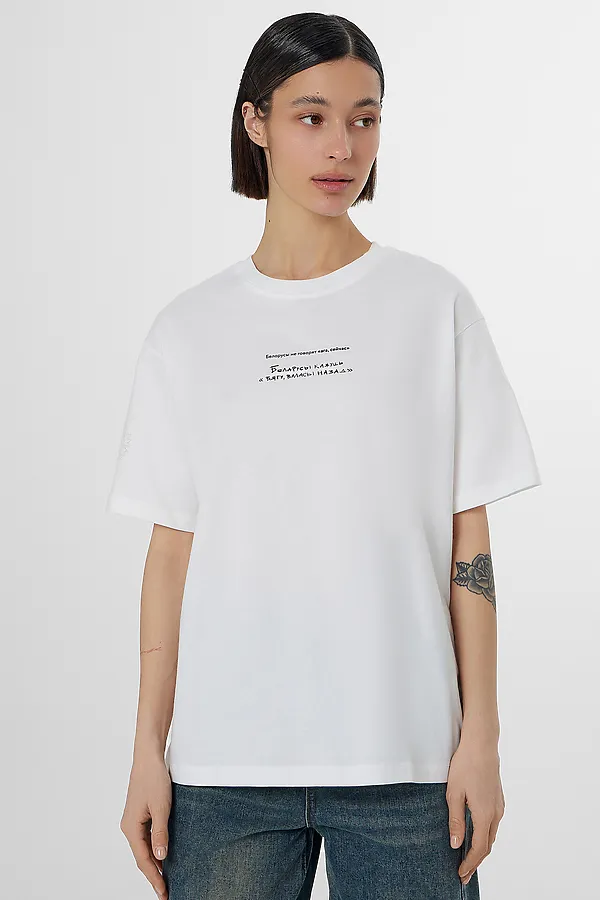 Футболка женская MARK FORMELLE, белый +печать21 - фото 1