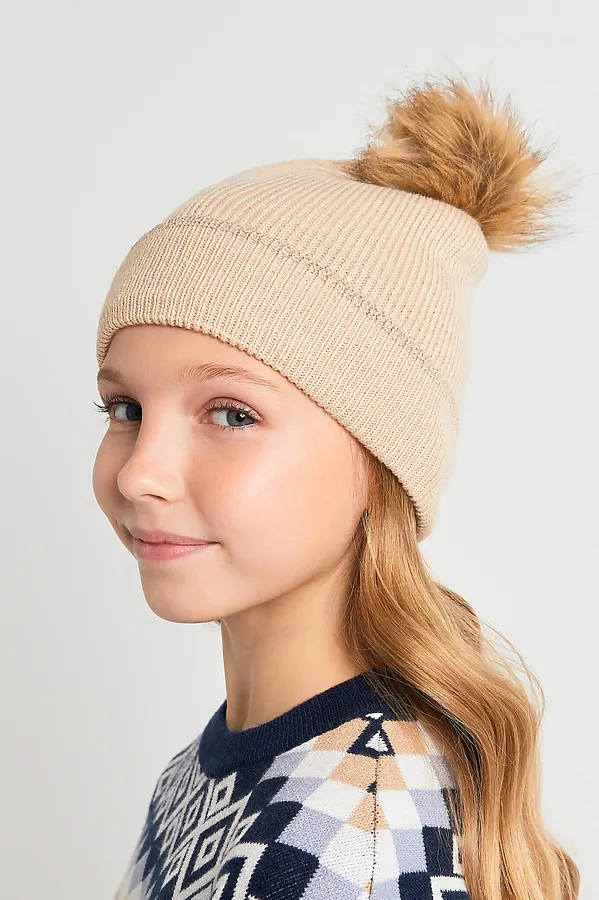 Шапка ACOOLA, бежевый - фото 1