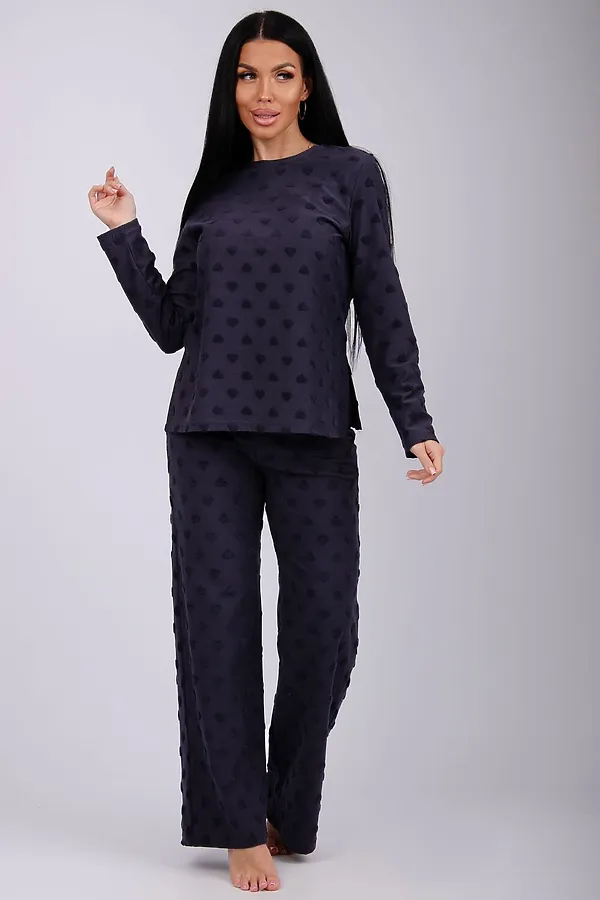 Пижама с брюками Лёгкость НАТАЛИ, графит - фото 1