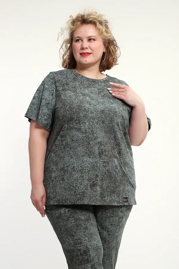 Костюм с брюками с брюками КЖ-009 НАТАЛИ, зеленый - фото 1