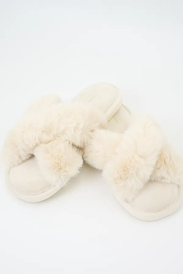 Тапочки женские. INDEFINI, молочный - фото 1