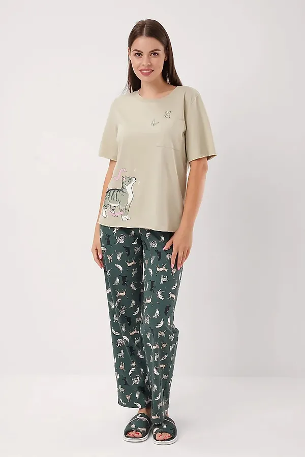 Пижама CLEVER, оливковый/зелёный - фото 1