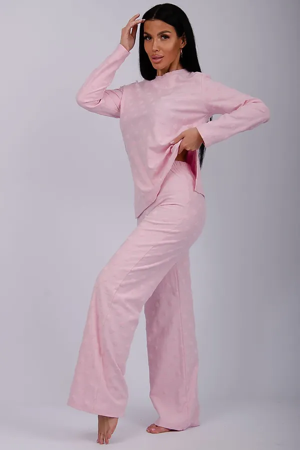 Пижама с брюками Лёгкость НАТАЛИ, розовый - фото 1