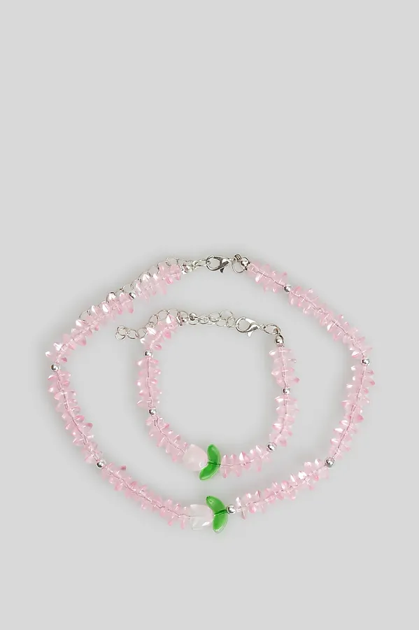 Набор (бусы + браслет) ACOOLA, разноцветный - фото 1