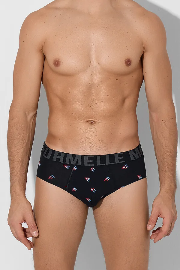 Трусы мужские MARK FORMELLE, узор на черном - фото 1