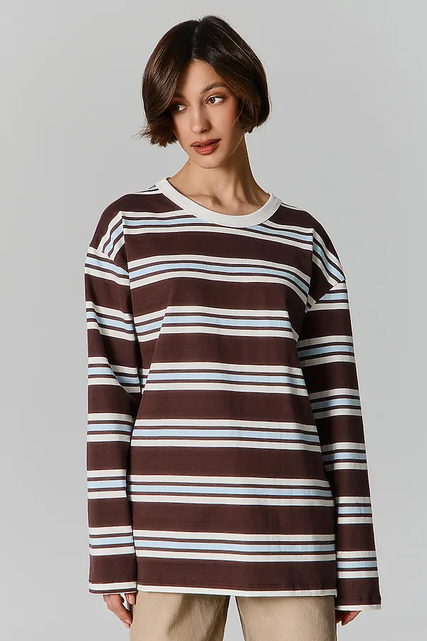 Джемпер женский MARK FORMELLE, полоска на ристретто - фото 1