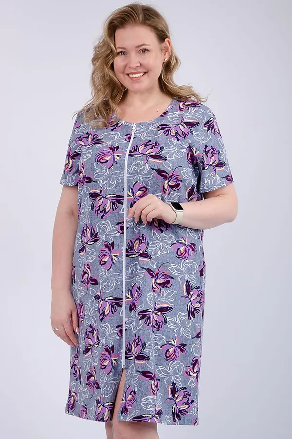 Халат Рената НАТАЛИ, кувшинки - фото 1