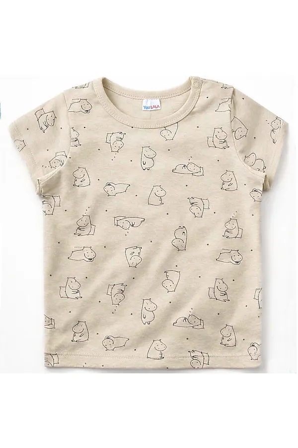 Футболка YOULALA, бежевый - фото 1