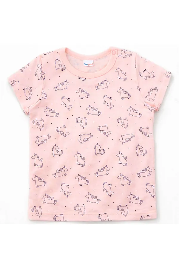 Футболка кулирка YOULALA, розовый - фото 1