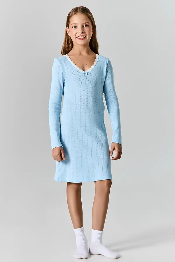 Сорочка ночная для девочек MARK FORMELLE, голубой - фото 1