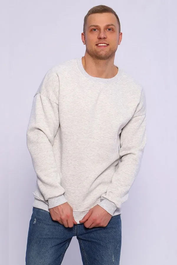 Свитшот 897 НАТАЛИ, серый меланж - фото 1