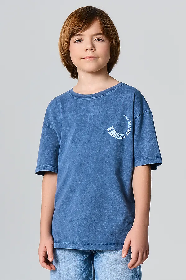Футболка для мальчиков MARK FORMELLE, шторм +печать1 - фото 1