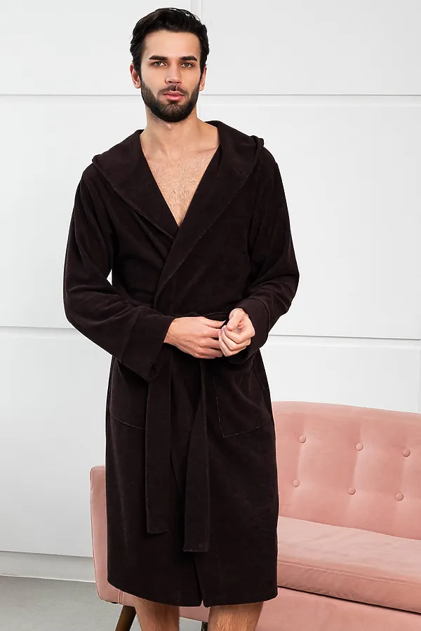 Халат 319 НАТАЛИ, темно-коричневый - фото 1